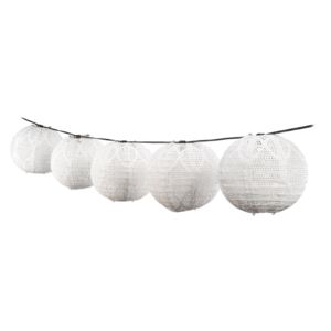 Soji+Stella+8%22+Tyvek+String+Light+Shades+-+Porcelain+%285Pk%29