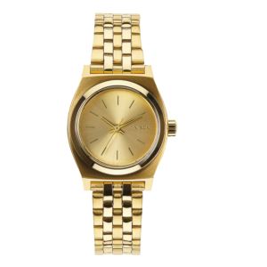 Ladies%27+Time+Teller+Gold+Stainless+Steel+Watch+Gold+Dial