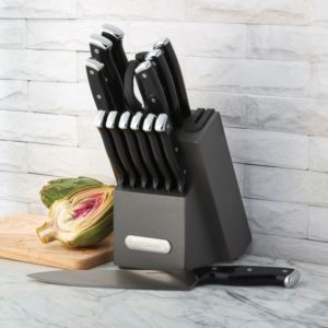Edgekeeper+14pc+Triple-Rivet+Knife+Block+Set+Black