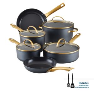 12pc+Forged+Induction+Ceramic+Cookware+Set+Black