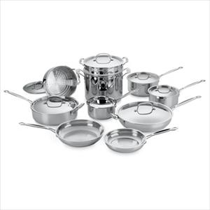 Cuisinart+Chefs+Classic+Stainless+Piece+Cookware+Set