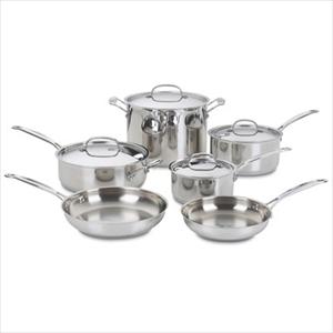 Cuisinart+10-Piece+Chef%27s+Classic+Cookware+Set