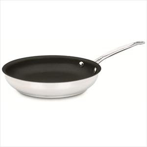 Cuisinart+Non-stick+Stainless+10%22+Open+Skillet