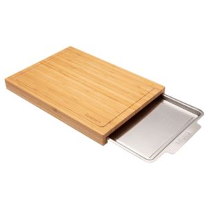 Bamboo+Cutting+Board+w+Stainless+Steel+Tray