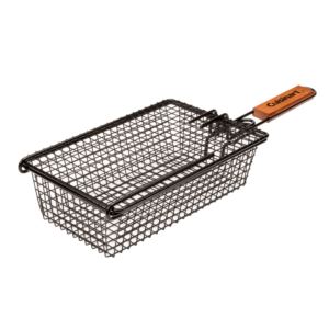 Nonstick+Grilling+Basket+w%2F+Folding+Handle