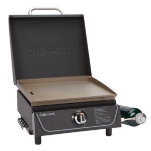 17%22+Portable+Tabletop+Gas+Griddle+w%2F+Lid+Black+Stainless+Steel