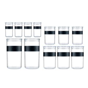 Presso+12pc+Shatterproof+Food+Storage+Jars