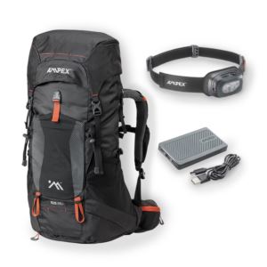 Ampex+Daily+Hike+Combo+-+35L+Backpack%2FPower+Bank%2F300L+Headlamp