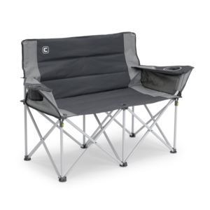 Loveseat+Double+Outdoor+Camp+Chair+Cool+Dark+Gray
