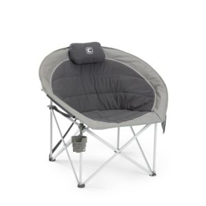 Oversized+Padded+Rounded+Chair+Cool+Dark+Gray