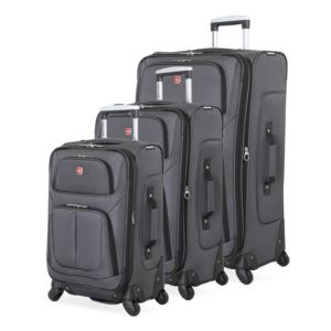 6283+Expandable+Spinner+3pc+Softside+Luggage+Set+Gray