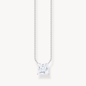 Thomas+Sabo+Silver+Necklace+with+Square+Pendant