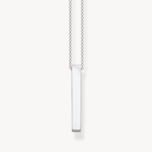 Thomas+Sabo+Silver+Cuboid+Necklace