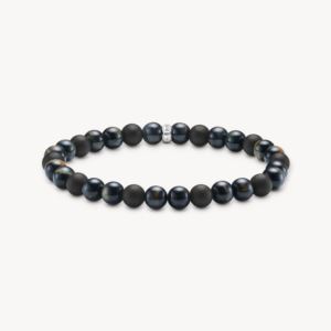 Thomas+Sabo+Talisman+Tiger+Eye+Bracelet+with+Obsidian+Beads
