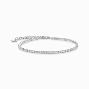 Thomas+Sabo+Silver+Bracelet+with+Small%2C+White+Zirconia+Stones