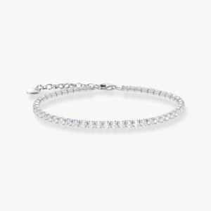 Thomas+Sabo+Silver+Tennis+Bracelet+with+White+Zirconia