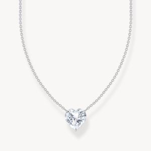 Thomas+Sabo+Silver+Necklace+with+Heart-Shaped+Pendant