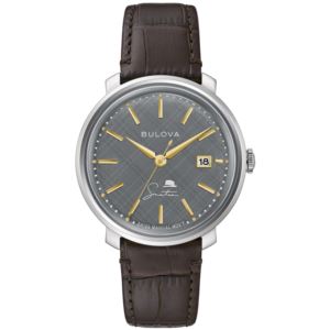 Men%27s+The+Best+Is+Yet+To+Come+Automatic+Brown+Leather+Watch+Gray+Dial
