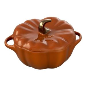 qt+Petite+Cast+Iron+Pumpkin+Cocotte+Burnt+Orange