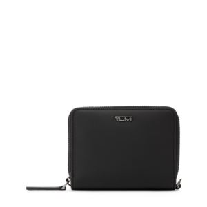 Belden+Tri-Fold+Zip-Around-+Black+Leather