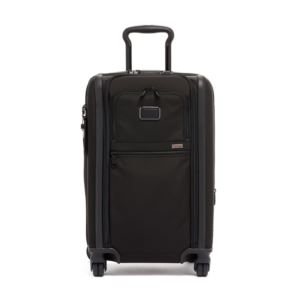 Alpha+International+Dual+Access+4+Wheeled+Carry-On+-+Black