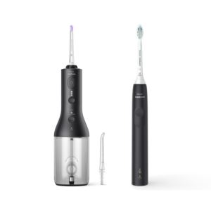 Sonicare+Cordless+Flosser+Toothbrush+Set+Black