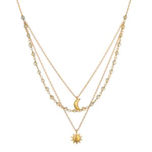 Satya+Sun+Moon+Citrine+Triple+Necklace