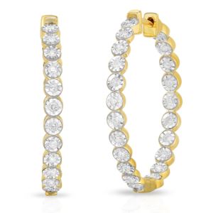 Diamond+Inside-Out+Hoop+Earrings+Yellow+Gold