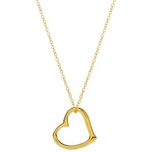 Gold+Floating+Heart+Necklace