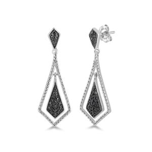 Black+Diamond+Earrings