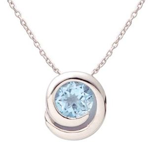 Silver+Swirl+Blue+Topaz+Necklace