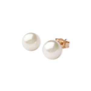 Pearl+Earrings+7mm+-+White
