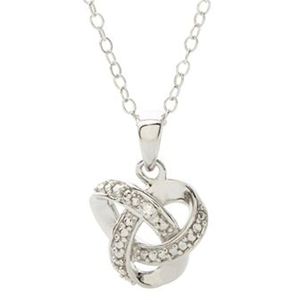 Diamond+Love+Knot+Necklace