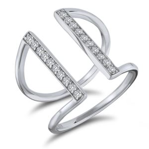 Contemporary+Diamond+Cuff+Ring