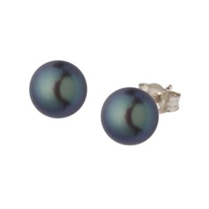 Pearl+Earrings+6mm+-+Black
