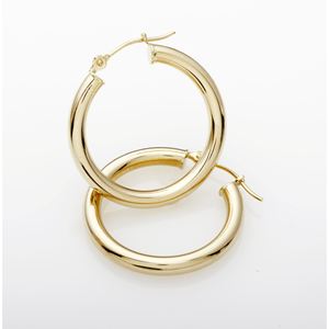 Yellow+Gold+Hoop+Earrings