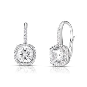 White+Topaz+and+Diamond+Earrings