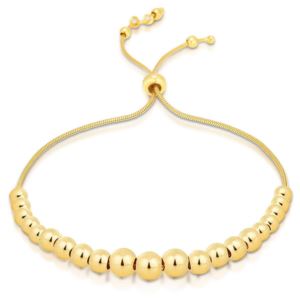 Bolo+Bead+Bracelet+Yellow+Gold