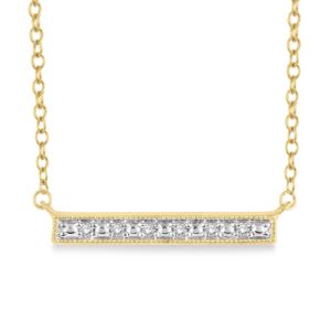Diamond+Bar+Pendant+Necklace