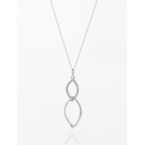 Nouveau+Diamond+Necklace+White+Gold