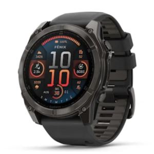fenix+mm+AMOLED+Sapphire+Carbon+Gray+DLC+Titanium+with+BlackPebble+Gray+Silicone+Band