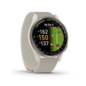 Approach+S+Cream+Gold+Aluminum+BezelIvory+Nylon+Band