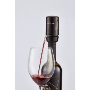 Travel+Portable+Electric+Aerator+w%2F+Corkscrew+Black