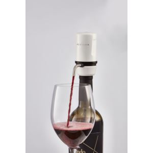 Travel+Portable+Electric+Aerator+w%2F+Corkscrew+White