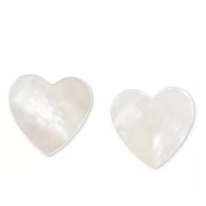 Pearl+Heart+Studs