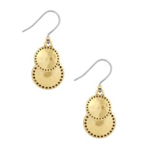 Double+Drop+Earrings+Gold