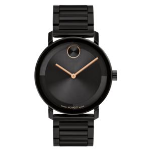 Men%27s+Bold+Evolution+2.0+Rose+Gold+%26+Black+Ion-Plated+Watch+Black+Dial