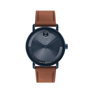 Men%27s+Bold+Evolution+2.0+Navy+%26+Cognac+Leather+Strap+Watch+Navy+Dial