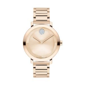 Ladies%27+Bold+Evolution+2.0+Rose+Gold-Tone+SS+Watch+w%2F+Crystal+Dot+RG+Dial