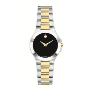 Ladies+Swiss+Collection+Two-Tone+Stainless+Steel+Watch+Black+Dial